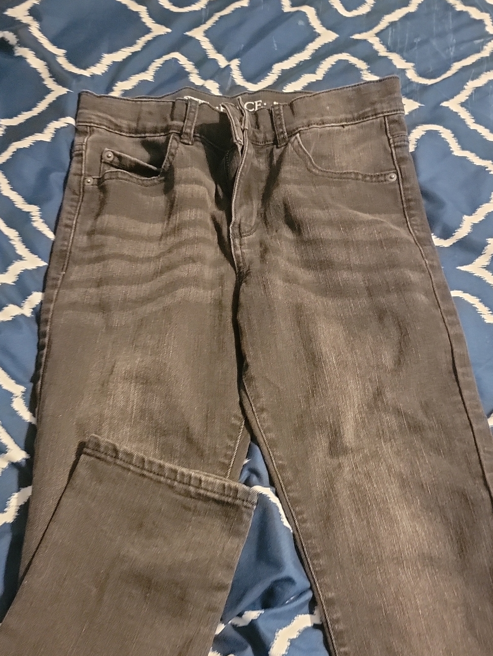 Childrens Place Kids Black Washed Skinny Jeans